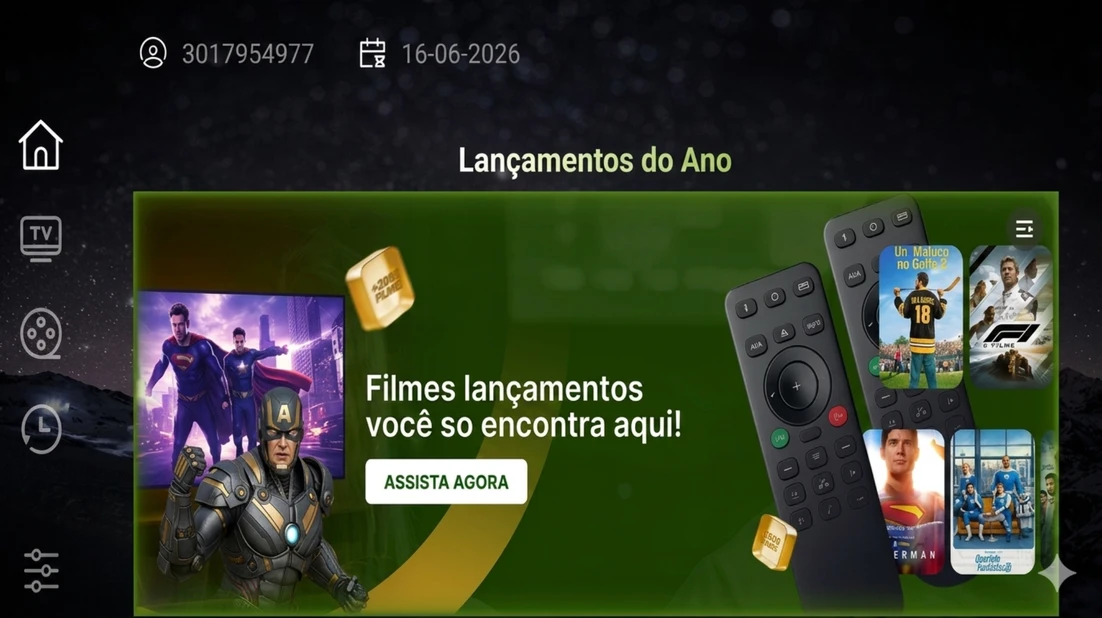 Tela do app P2 Server